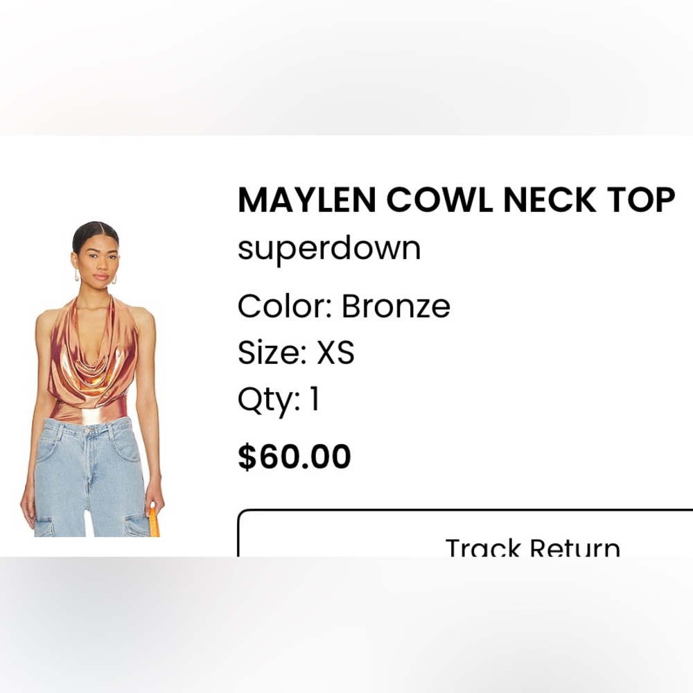 Never worn! Superdown halter top XS